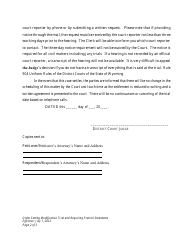 Order Setting Modification Trial and Requiring Pretrial Statements - Wyoming, Page 2
