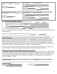 First Choice Health Coverage Enrollment/Waiver Worksheet - Niagara County, New York, Page 2