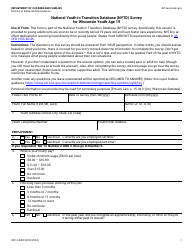 Form DCF-F-2829 National Youth in Transition Database (Nytd) Survey for Wisconsin Youth Age 19 - Wisconsin