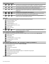 Form DCF-F-2829 National Youth in Transition Database (Nytd) Survey for Wisconsin Youth Age 19 - Wisconsin, Page 2