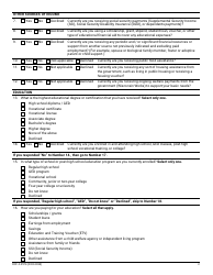 Form DCF-F-2574 National Youth in Transition Database (Nytd) Survey for Wisconsin Youth Age 17 - Wisconsin, Page 2