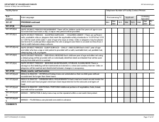 Form DCF-F-CFS2242 Initial Licensing Checklist - Group Child Care Centers - Wisconsin, Page 17