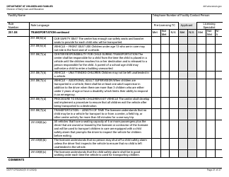 Form DCF-F-CFS2242 Initial Licensing Checklist - Group Child Care Centers - Wisconsin, Page 21