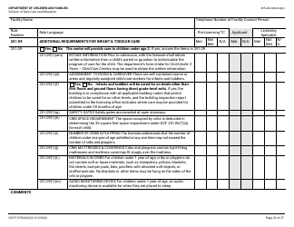 Form DCF-F-CFS2242 Initial Licensing Checklist - Group Child Care Centers - Wisconsin, Page 22