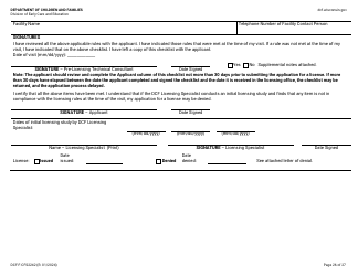 Form DCF-F-CFS2242 Initial Licensing Checklist - Group Child Care Centers - Wisconsin, Page 26