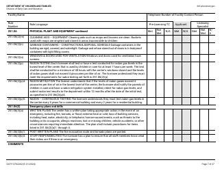 Form DCF-F-CFS2242 Initial Licensing Checklist - Group Child Care Centers - Wisconsin, Page 7