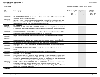 Form DCF-F-CFS2242 Initial Licensing Checklist - Group Child Care Centers - Wisconsin, Page 8