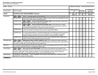 Form DCF-F-CFS2241 Initial Licensing Checklist - Family Child Care Centers - Wisconsin, Page 12