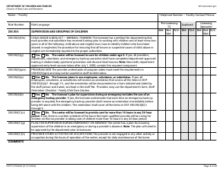 Form DCF-F-CFS2241 Initial Licensing Checklist - Family Child Care Centers - Wisconsin, Page 4