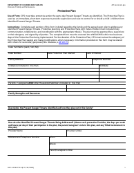 Document preview: Form DCF-F-CFS2179-E Protective Plan - Wisconsin