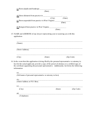 Application for Relief From the Lawyers&#039; Fund for Client Protection - West Virginia, Page 7