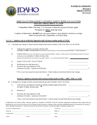 Collection Agency Licensee Annual Reporting Package - Idaho, Page 2