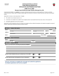 Form 13.5 Camp Woods &amp; Wildlife Application and Nomination Form - Virginia