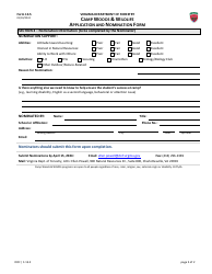 Form 13.5 Camp Woods &amp; Wildlife Application and Nomination Form - Virginia, Page 2