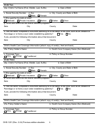 Form DHS-1201 IV-D Child Support Services Application/Referral - Michigan, Page 4