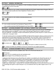Form DHS-1201 IV-D Child Support Services Application/Referral - Michigan, Page 5