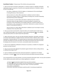 Application for Mediator Certification Renewal - Florida, Page 2