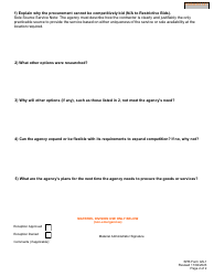 SPB Form GS-1 Procurement Exception/Deviation Form - Nebraska, Page 2