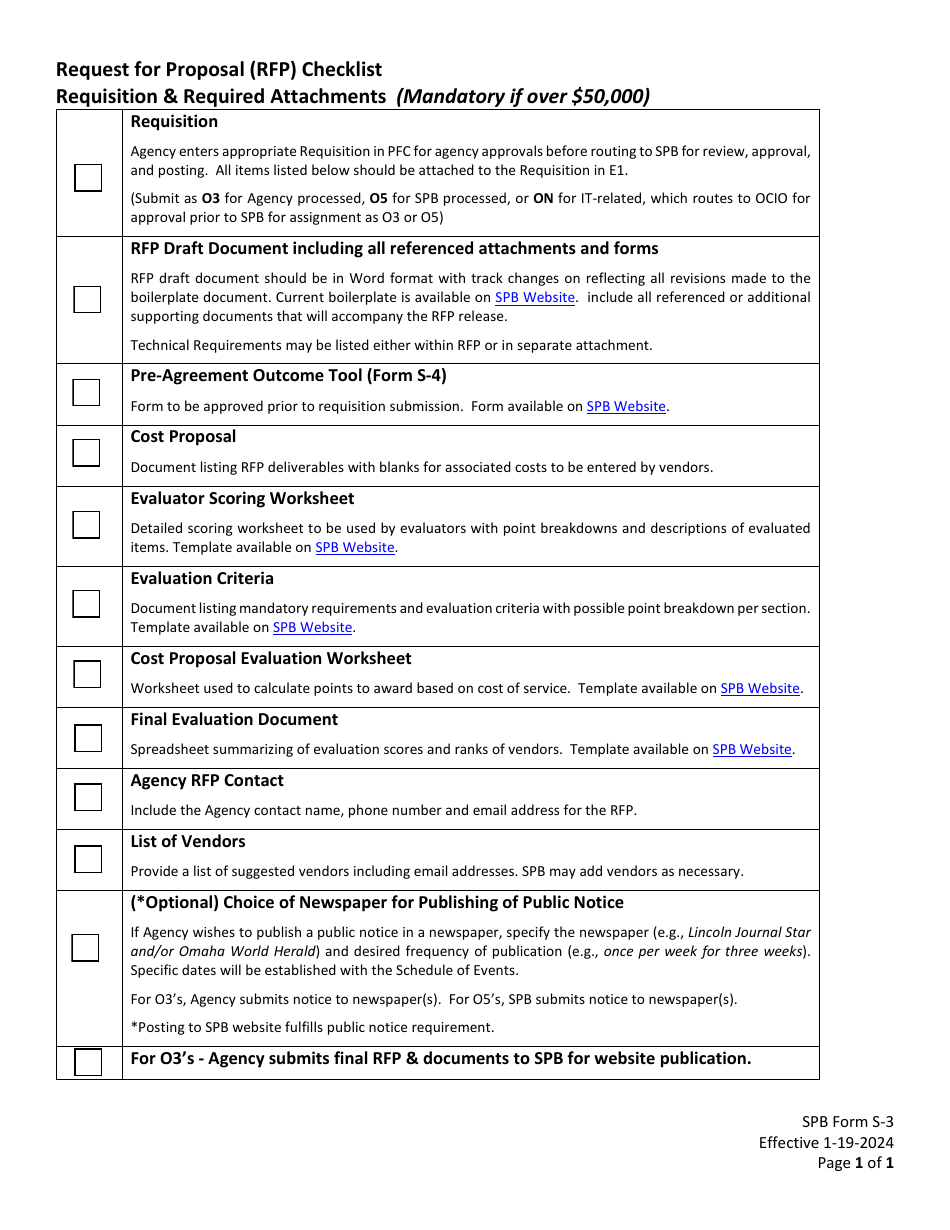 SPB Form S-3 - Fill Out, Sign Online and Download Fillable PDF ...