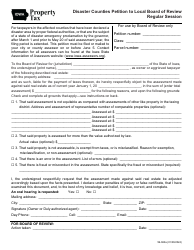 Document preview: Form 56-063 Disaster Counties Petition to Local Board of Review Regular Session - Iowa