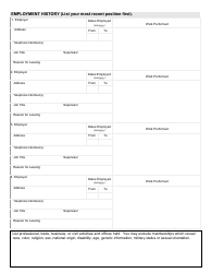 Employment Application - Ohio, Page 3