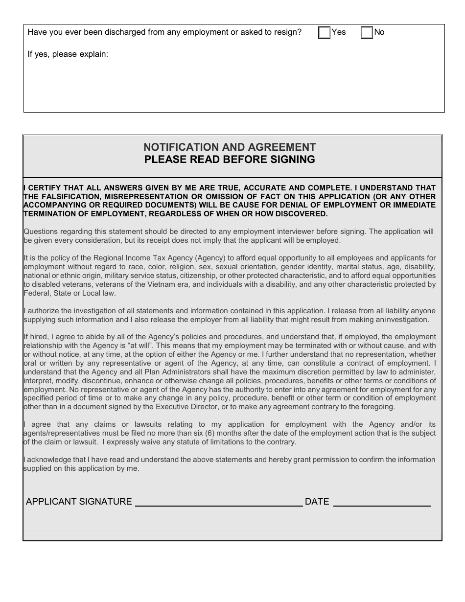 Employment Application - Ohio, Page 4