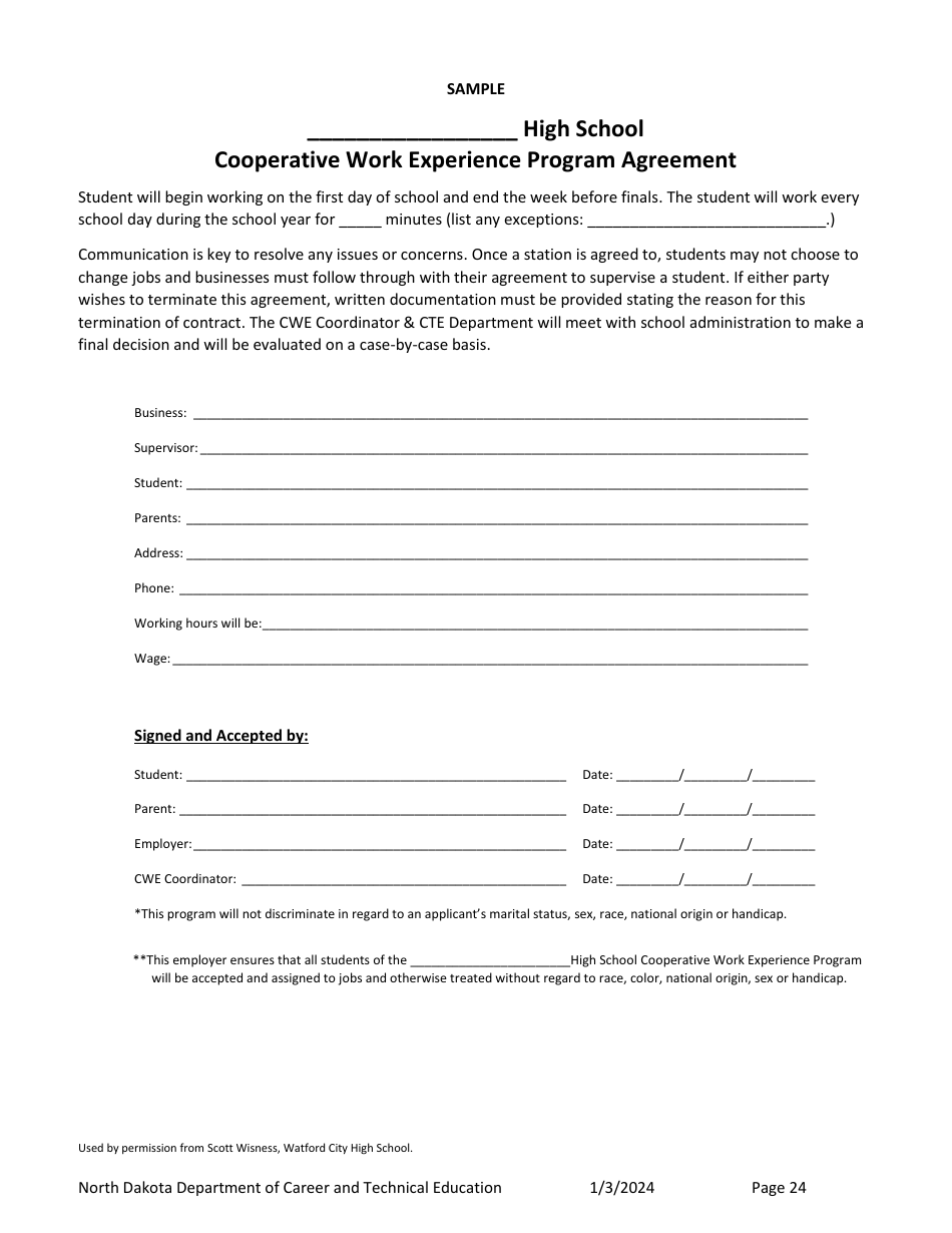 Work-Based Learning Guidance - North Dakota, Page 24