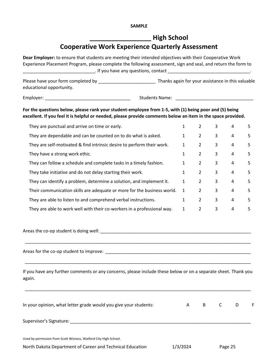 Work-Based Learning Guidance - North Dakota, Page 25
