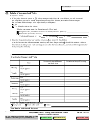Form DV-105 Request for Child Custody and Visitation Orders - California, Page 6