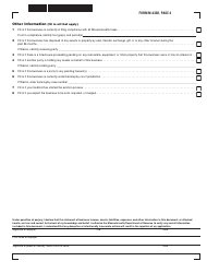 Form M-433B Statement of Financial Condition for Businesses - Financial Statement for Payment Agreement - Massachusetts, Page 4