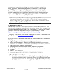 Petroleum Brownfields Guidance - Montana, Page 2