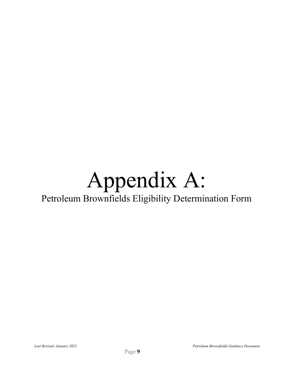 Petroleum Brownfields Guidance - Montana, Page 9