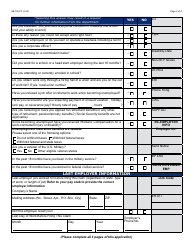 Form UB-105 Arizona Initial Claim for Unemployment Insurance - Arizona, Page 2