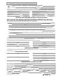 Document preview: Form CC-DC-DV-007 Petition for Contempt (Violation of Protective Order) - Maryland