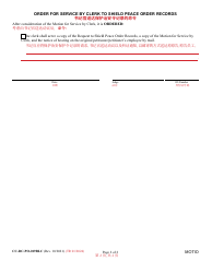 Form CC-DC-PO-019BLC Motion for Service by Clerk Concerning Request to Shield Peace Order Records - Maryland (English/Chinese), Page 2