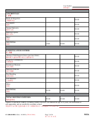 Form CC-DR-031BLC Financial Statement - Maryland (English/Chinese), Page 7
