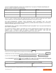 Application for Underground Storage Tank Installer/Remover or Remover - Montana, Page 2