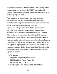 Instrucciones para Formulario LDSS-4826 LP Solicitud/Revalidacion Para El Programa De Asistencia Nutricional Suplementaria (Snap) - Letra Grande - New York (Spanish), Page 20