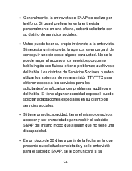 Instrucciones para Formulario LDSS-4826 LP Solicitud/Revalidacion Para El Programa De Asistencia Nutricional Suplementaria (Snap) - Letra Grande - New York (Spanish), Page 24