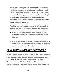 Instrucciones para Formulario LDSS-4826 LP Solicitud/Revalidacion Para El Programa De Asistencia Nutricional Suplementaria (Snap) - Letra Grande - New York (Spanish), Page 25