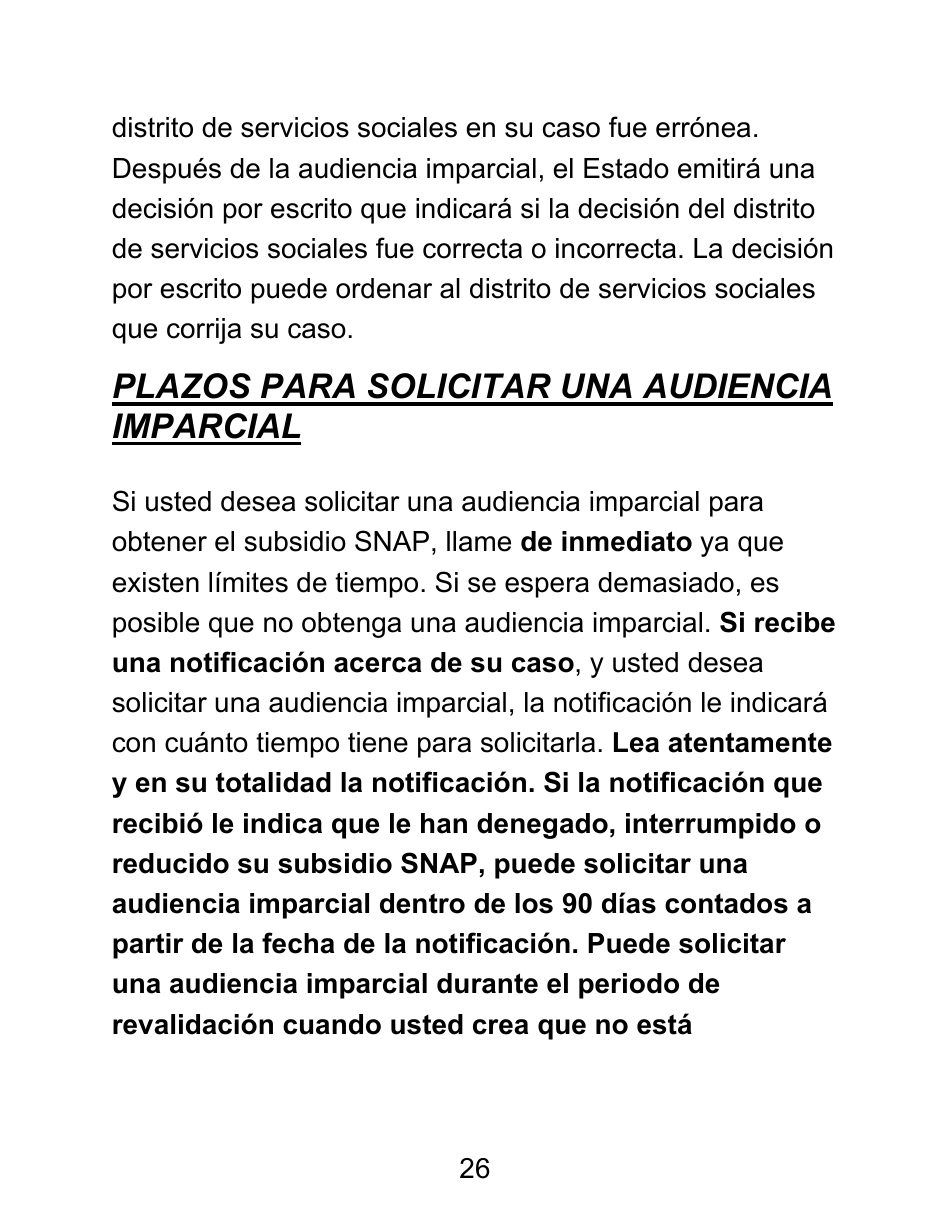 Instrucciones para Formulario LDSS-4826 LP Solicitud / Revalidacion Para El Programa De Asistencia Nutricional Suplementaria (Snap) - Letra Grande - New York (Spanish), Page 26