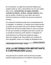 Instrucciones para Formulario LDSS-4826 LP Solicitud/Revalidacion Para El Programa De Asistencia Nutricional Suplementaria (Snap) - Letra Grande - New York (Spanish), Page 31