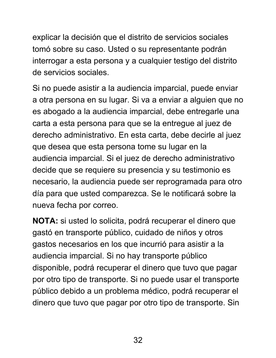 Instrucciones para Formulario LDSS-4826 LP Solicitud / Revalidacion Para El Programa De Asistencia Nutricional Suplementaria (Snap) - Letra Grande - New York (Spanish), Page 32