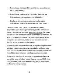 Instrucciones para Formulario LDSS-4826 LP Solicitud/Revalidacion Para El Programa De Asistencia Nutricional Suplementaria (Snap) - Letra Grande - New York (Spanish), Page 3