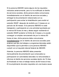 Instrucciones para Formulario LDSS-4826 LP Solicitud/Revalidacion Para El Programa De Asistencia Nutricional Suplementaria (Snap) - Letra Grande - New York (Spanish), Page 40