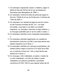 Instrucciones para Formulario LDSS-4826 LP Solicitud/Revalidacion Para El Programa De Asistencia Nutricional Suplementaria (Snap) - Letra Grande - New York (Spanish), Page 46
