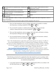 UDAF Form PRA Manufactured Food Establishment Plan Review Application - Utah, Page 5