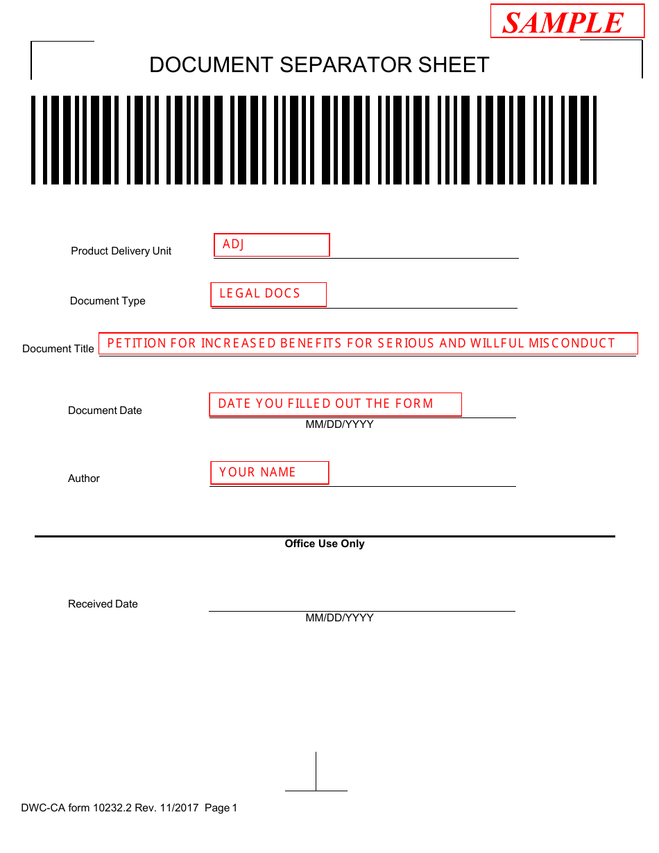 Form IA8 Information and Assistance Unit Guide - How to File a Serious  Willful Misconduct Petition (Labor Code Section 4553) - California, Page 8