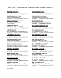 Form I&amp;A1 Information and Assistance Unit Guide - Workers&#039; Compensation Claim Form - California (English/Spanish), Page 2