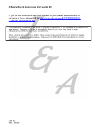 Form I&amp;A20 Information and Assistance Unit Guide - How to File a Petition for Change of Venue - California, Page 2